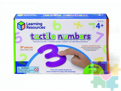 Развивающая игрушка "Тактильные цифры и знаки"  (37 элементов)