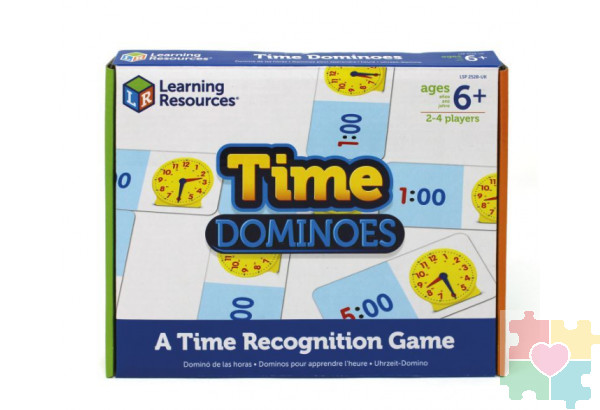 Развивающая игрушка "Учимся определять время. Домино" (36 элементов)