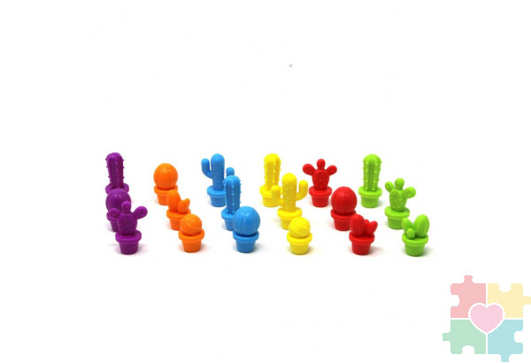 Развивающая игрушка "Такие разные кактусы"  (72 элемента)