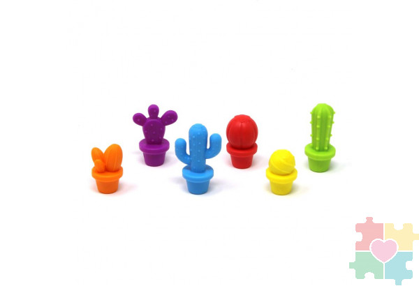 Развивающая игрушка "Такие разные кактусы"  (72 элемента) Развивающая игрушка "Такие разные кактусы"  (72 элемента)