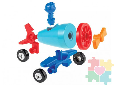 1-2-3 Строим! Автомобиль-самолет-лодка (15 элементов)