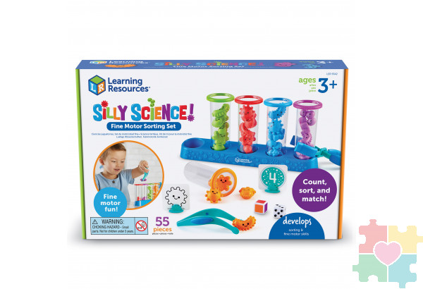 Развивающая игра "Сортировка Микромир в колбочках" (55 элементов)