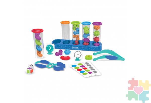 Развивающая игра "Сортировка Микромир в колбочках" (55 элементов)