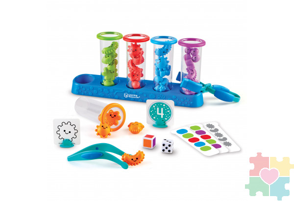 Развивающая игра "Сортировка Микромир в колбочках" (55 элементов)