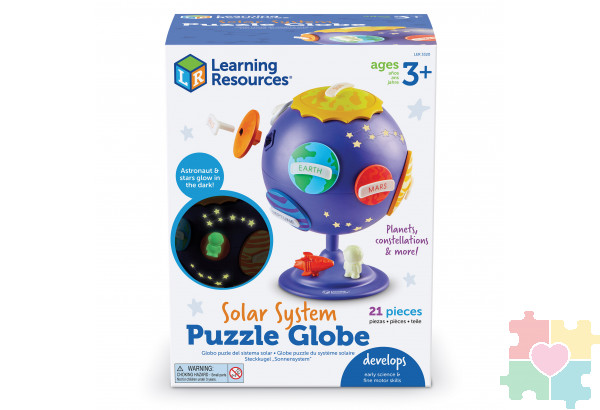 Развивающая игрушка "Мой первый глобус. Космос" (21 элемент с наклейками)