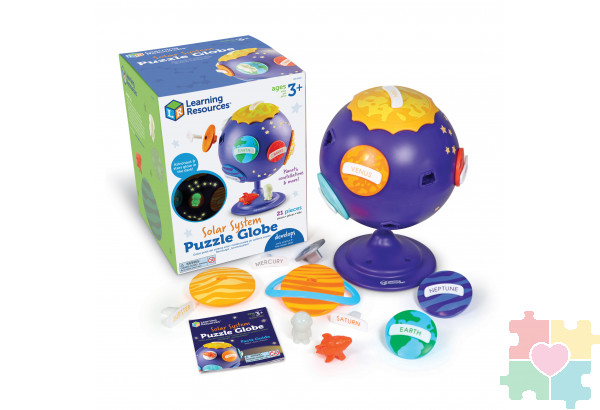 Развивающая игрушка "Мой первый глобус. Космос" (21 элемент с наклейками)