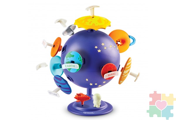 Развивающая игрушка "Мой первый глобус. Космос" (21 элемент с наклейками)