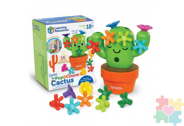 Развивающая игрушка "Кактус Гас тренирует моторику" (16 элементов)