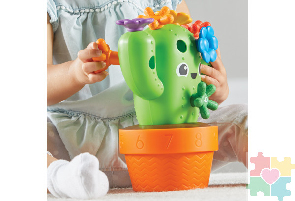 Развивающая игрушка "Кактус Гас тренирует моторику" (16 элементов)