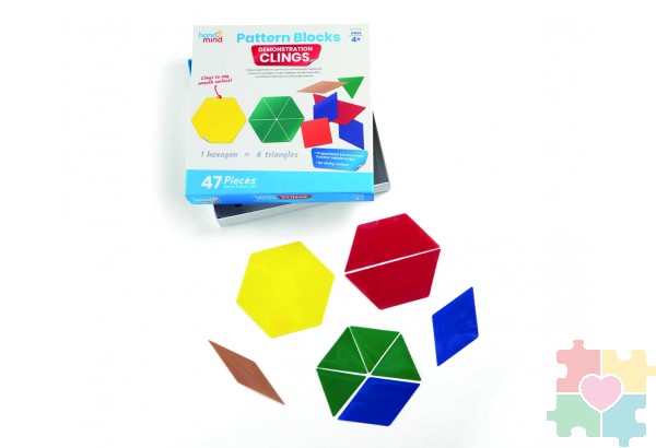 Развивающая игрушка "Магнитные блоки" (геометрические, демонстрационный материал, 47 элементов)