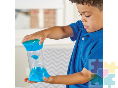 Развивающая игрушка "Песочные часы. 1 минута" (Гигантский таймер, голубой)