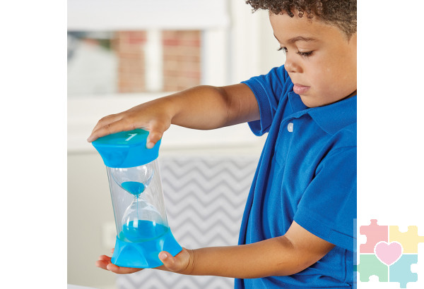 Развивающая игрушка "Песочные часы. 1 минута" (Гигантский таймер, голубой)