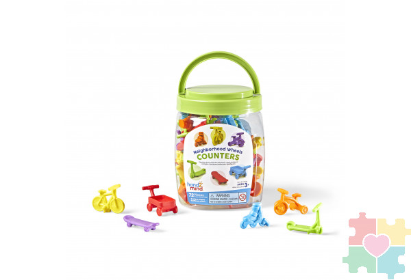 Развивающая игрушка "Фигурки Детский транспорт" (72 элемента)