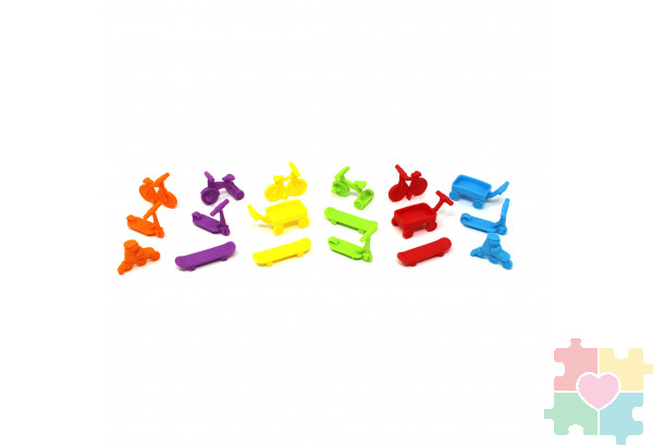 Развивающая игрушка "Фигурки Детский транспорт" (72 элемента)