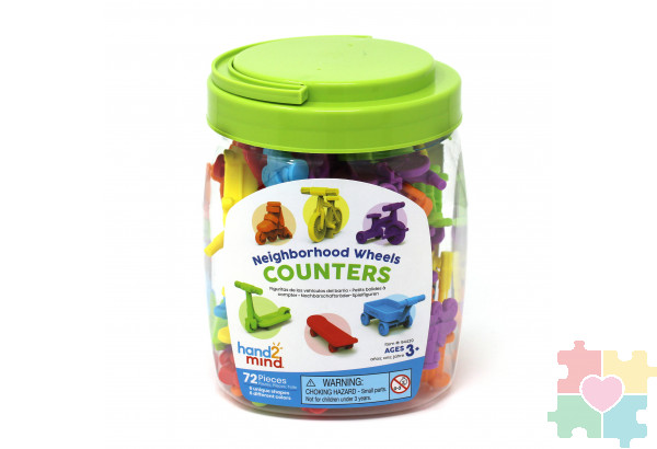 Развивающая игрушка "Фигурки Детский транспорт" (72 элемента)