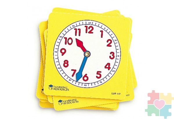 Развивающая игрушка "Учимся определять время. Циферблаты" (10 элементов)