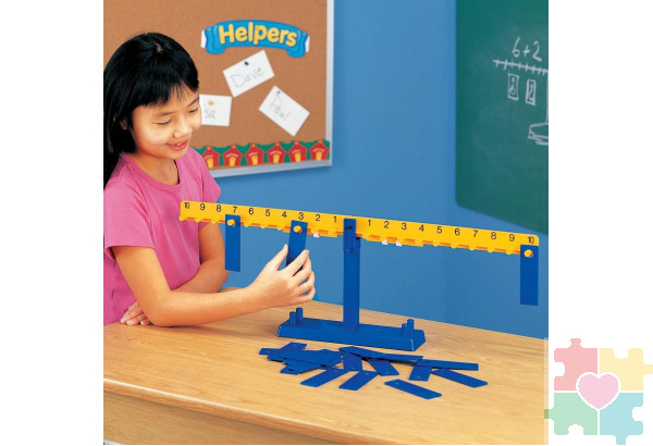 Игрушечные Весы "Математический баланс" (с гирями)