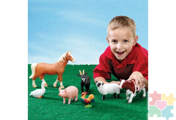 Развивающая игрушка «Животные фермы» (7 элементов)
