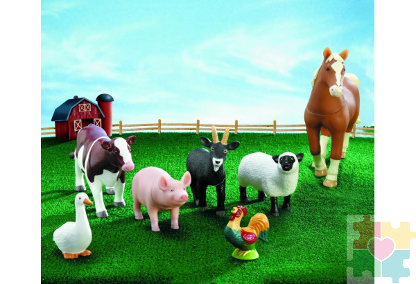 Развивающая игрушка «Животные фермы» (7 элементов)