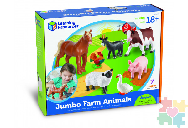 Развивающая игрушка «Животные фермы» (7 элементов)