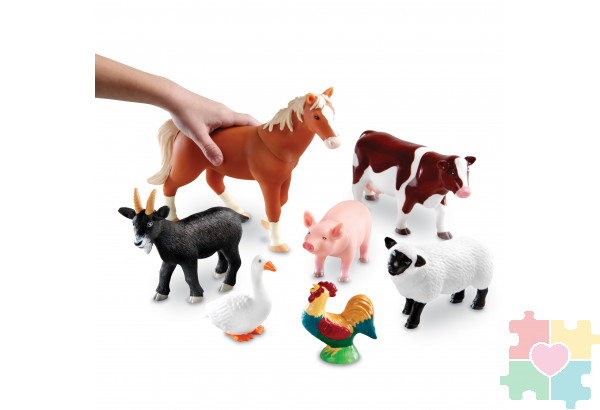 Развивающая игрушка «Животные фермы» (7 элементов)