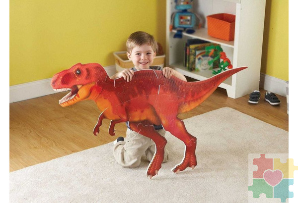 Напольный пазл "Тираннозавр" (двусторонний, 20 элементов)