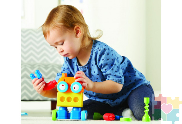 Развивающая игрушка "Робот Билд. СТЕМ-набор" (18 элементов)