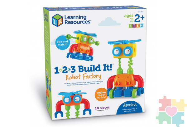 Развивающая игрушка "Робот Билд. СТЕМ-набор" (18 элементов)