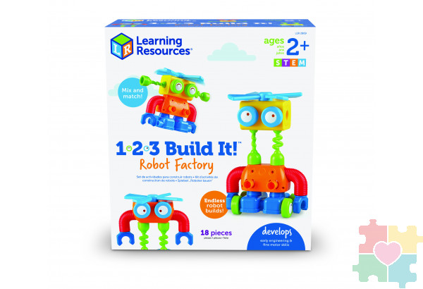 Развивающая игрушка "Робот Билд. СТЕМ-набор" (18 элементов)