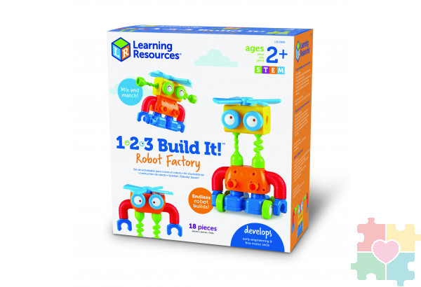 Развивающая игрушка "Робот Билд. СТЕМ-набор" (18 элементов)