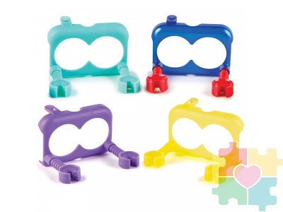 Развивающая игрушка "Аксессуары для робота Ботли.
 Цветные лица" (12 элементов)