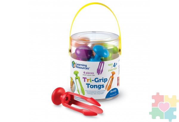 Набор пинцетов "Краб" для подготовки руки к письму, 6 шт. (6 элементов)