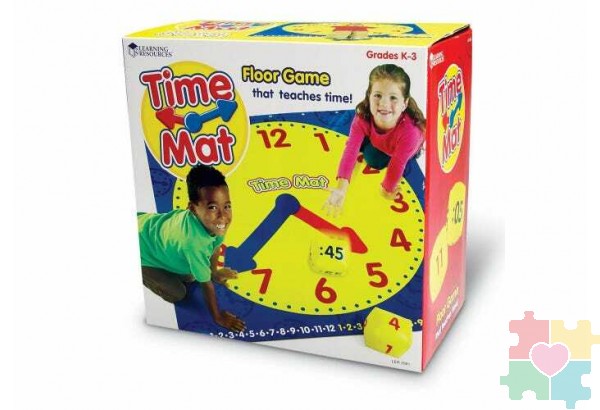 Развивающая игрушка "Учимся определять время" (напольная, 25 элементов)