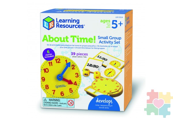 "Развивающая игрушка "Учимся определять время. Большой набор" (6 элементов)