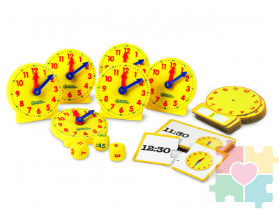 "Развивающая игрушка "Учимся определять время. Большой набор" (6 элементов)
