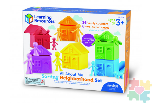 Развивающая игрушка "Моя семья, с домиками для сортировки" (52 элемента)