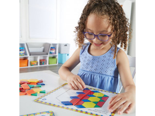 Развивающая игрушка "Мозаика. Цветные узоры СТЕМ" (124 элемента с карточками)