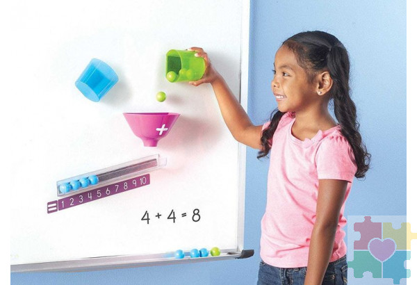 "Развивающая игрушка "Наглядное сложение" для магнитной доски (демонстрационный материал, 26 элементов)