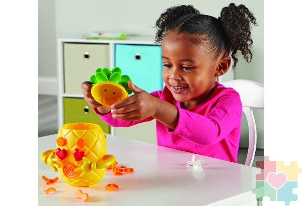 Развивающая игрушка "Мистер Ананас" (для изучения эмоций, 30 элементов)