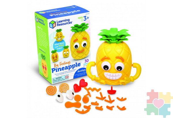 Развивающая игрушка "Мистер Ананас" (для изучения эмоций, 30 элементов)
