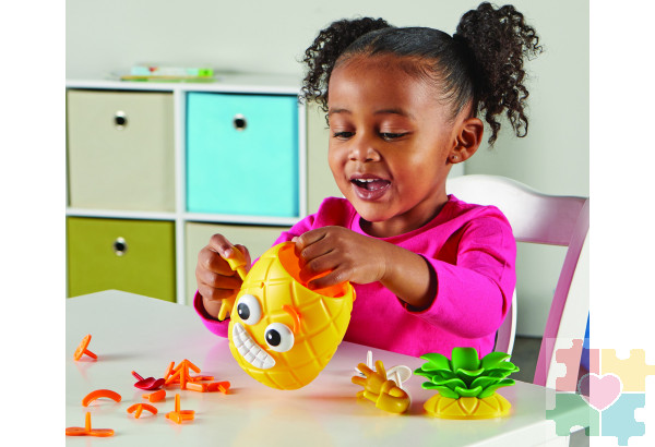 Развивающая игрушка "Мистер Ананас" (для изучения эмоций, 30 элементов)