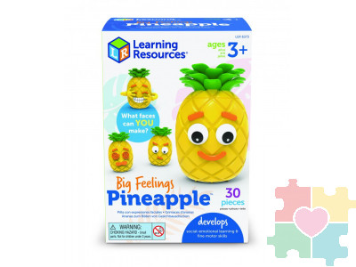 Развивающая игрушка "Мистер Ананас" (для изучения эмоций, 30 элементов)