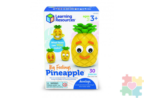 Развивающая игрушка "Мистер Ананас" (для изучения эмоций, 30 элементов)