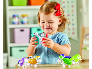 Развивающая игрушка "Разноцветные овечки" (серия Snap-N-Learn, 20 элементов)