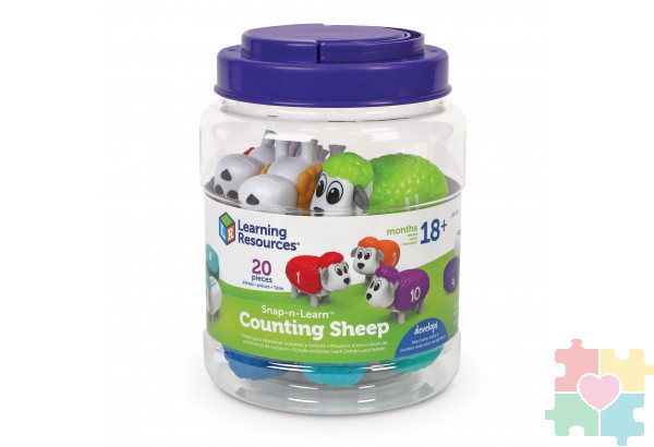Развивающая игрушка "Разноцветные овечки" (серия Snap-N-Learn, 20 элементов)