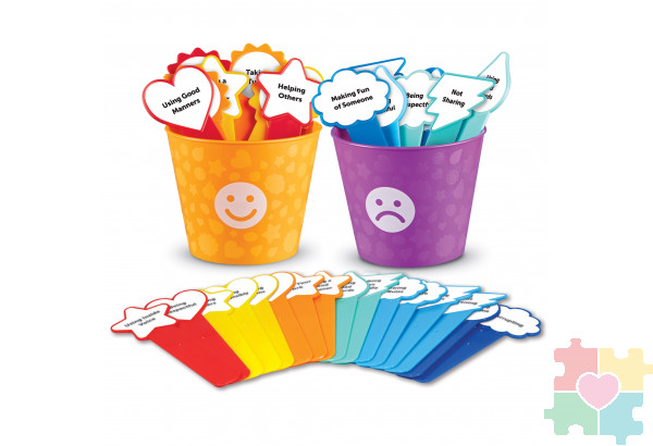 Развивающая игрушка "Такие разные эмоции" (комплект для группы до 24 человек, 34 элемента)