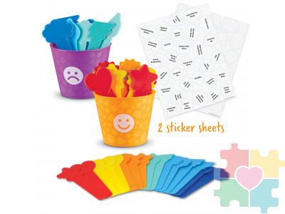 Развивающая игрушка "Такие разные эмоции" (комплект для группы до 24 человек, 34 элемента)