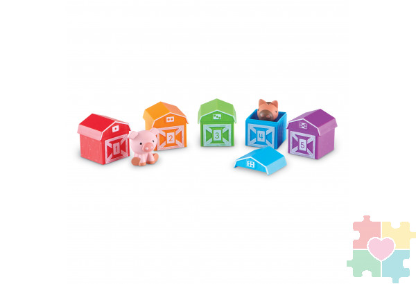 Развивающая игрушка "Кто спрятался на ферме" (15 элементов)