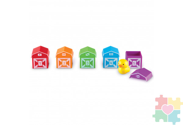 Развивающая игрушка "Кто спрятался на ферме" (15 элементов)