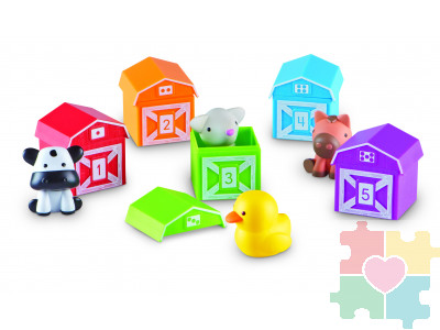 Развивающая игрушка "Кто спрятался на ферме" (15 элементов)